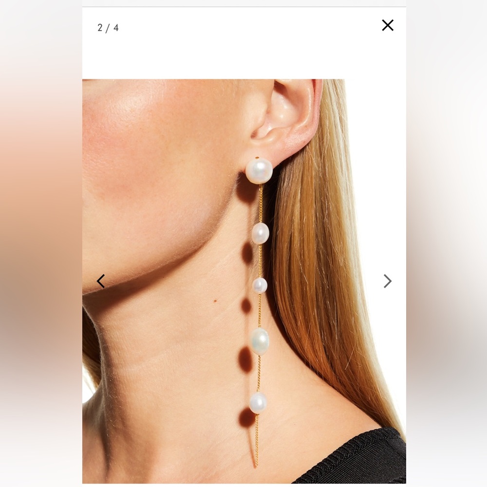 CULT GAIA atum drop pearl earrings. Like new.